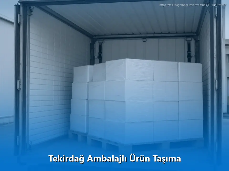 Tekirdağ Ambalajlı Ürün Taşıma